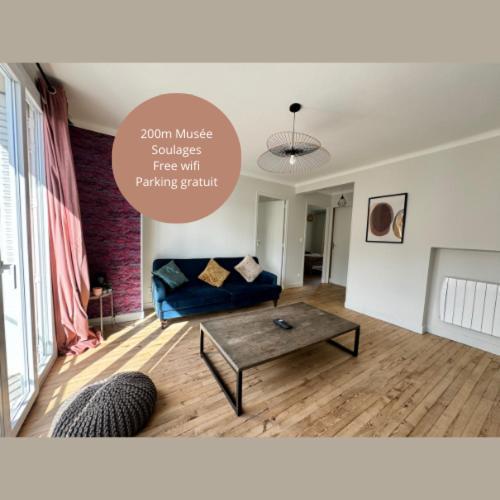 Le 122 - Parking Appartement Rodez Buitenkant foto